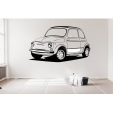 vecchio Fiat 500 decorazione della parete