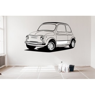 alte Fiat 500 Wanddekoration