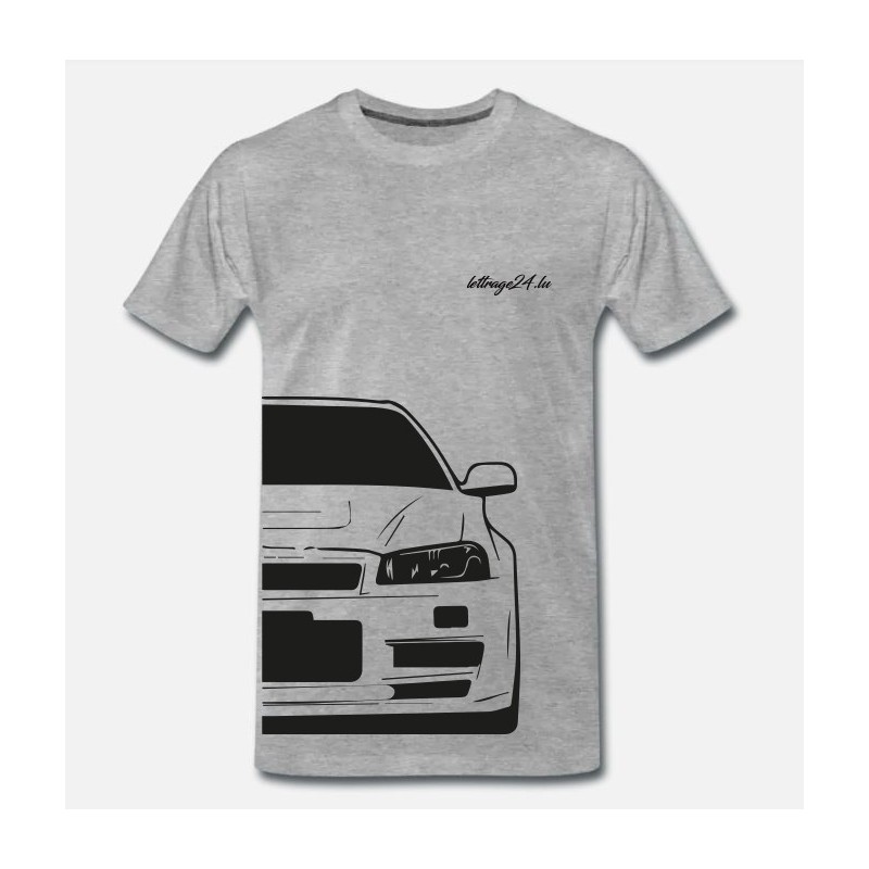 Skyline R34 vorne und hinten T-Shirt