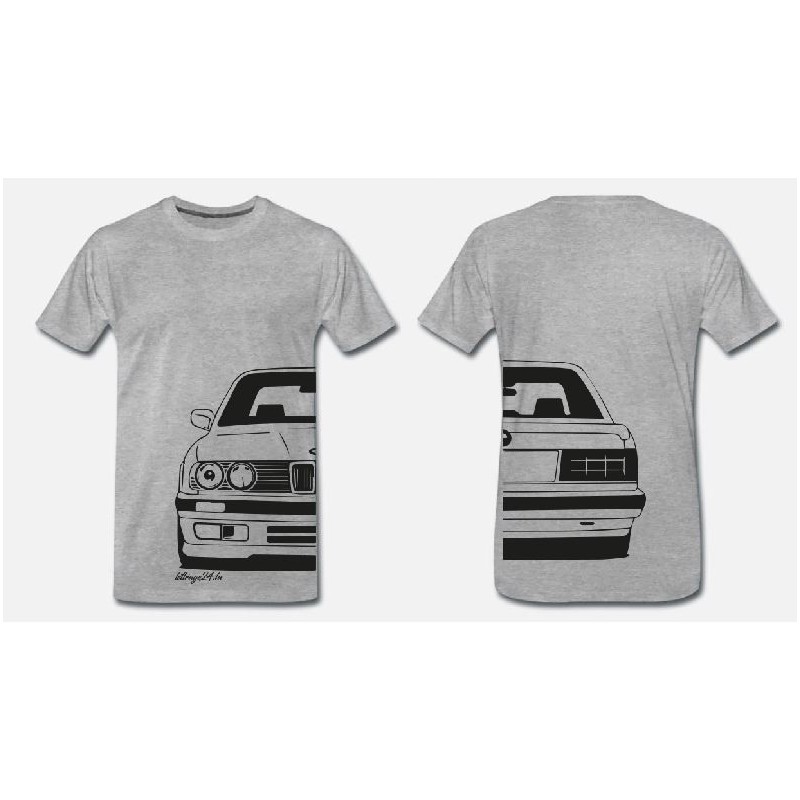 BMW E30 T-Shirt vorne und hinten