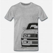 BMW E30 T-Shirt vorne und hinten