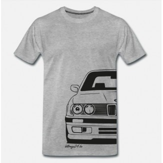 BMW E30 T-Shirt vorne und hinten