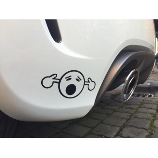 Freiliegende Auspuff Fun Sticker