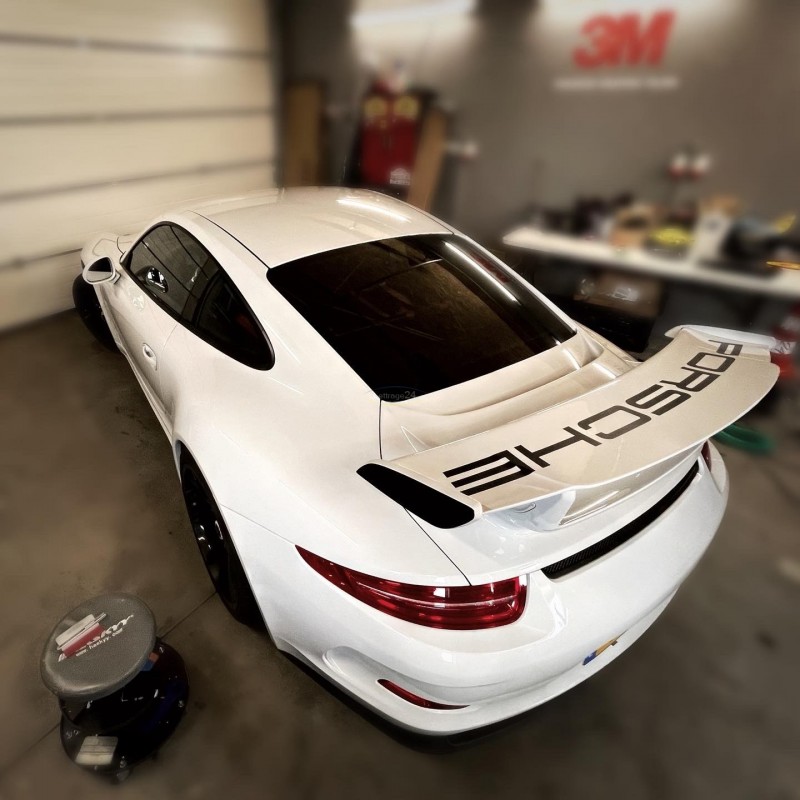 Porsche GT3 Spoiler Decal / autocollant spoiler / heckflügel aufkleber