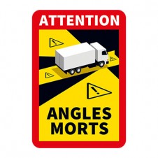 Autocollant Attention Angles Morts