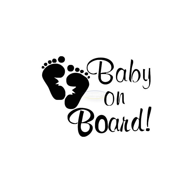 autocollant nom personnalisé pour bébé à bord ! Lettrage24