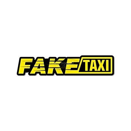 fake taxi sticker